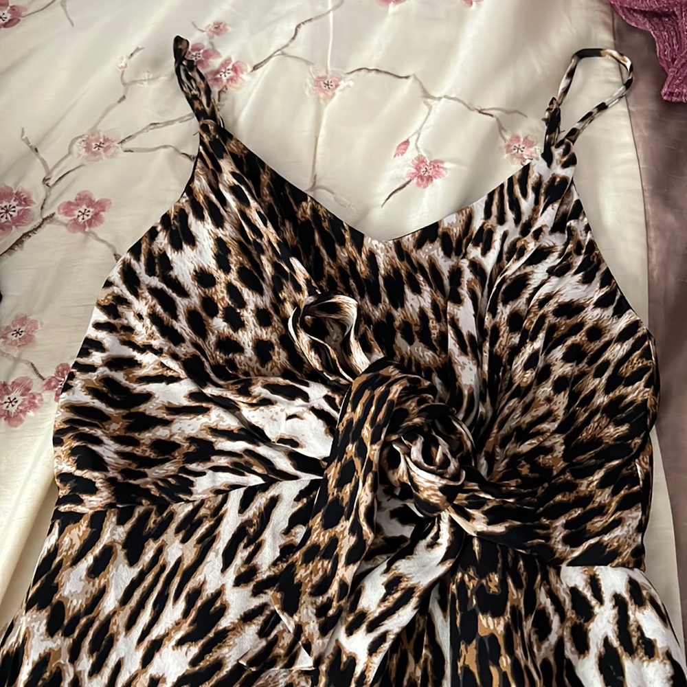 Mini dress leopard print